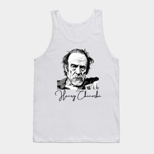 Henry Chinaski Portait - Bukowski Art Tank Top